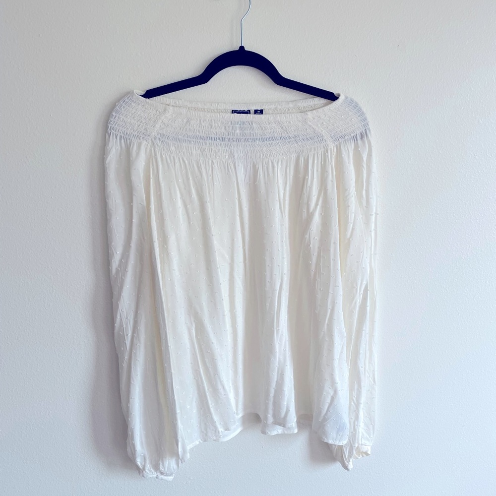 GAP off the shoulder peasant blouse